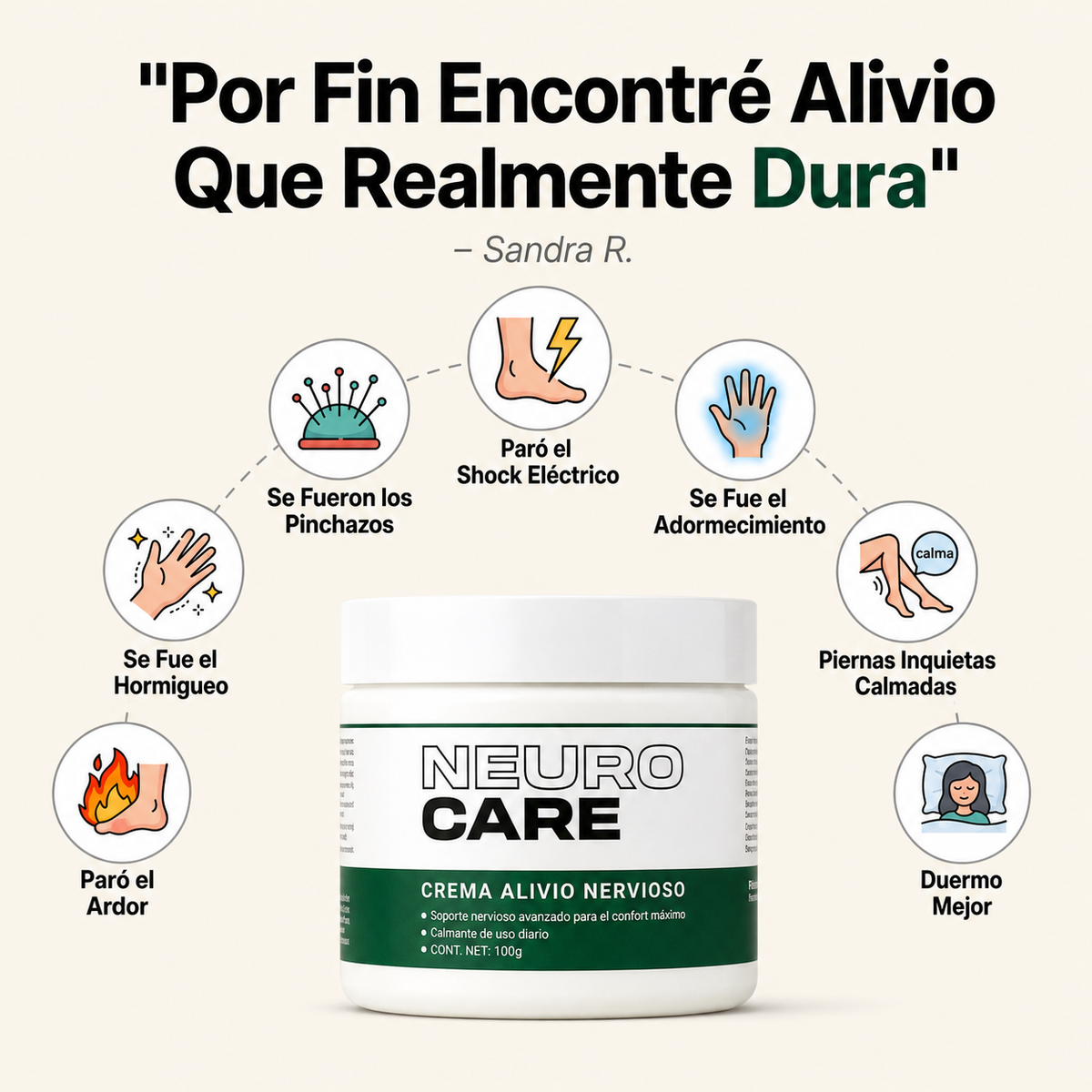 NeuroCare® | Alivio para dolor, hormigueo y entumecimiento