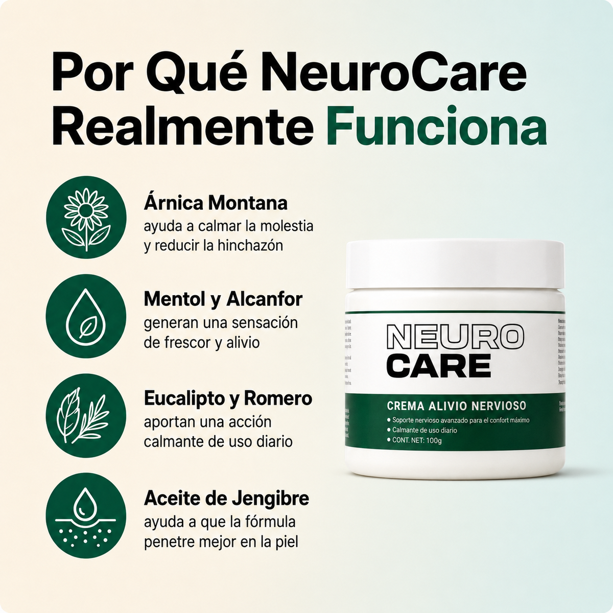 NeuroCare® | Alivio para dolor, hormigueo y entumecimiento