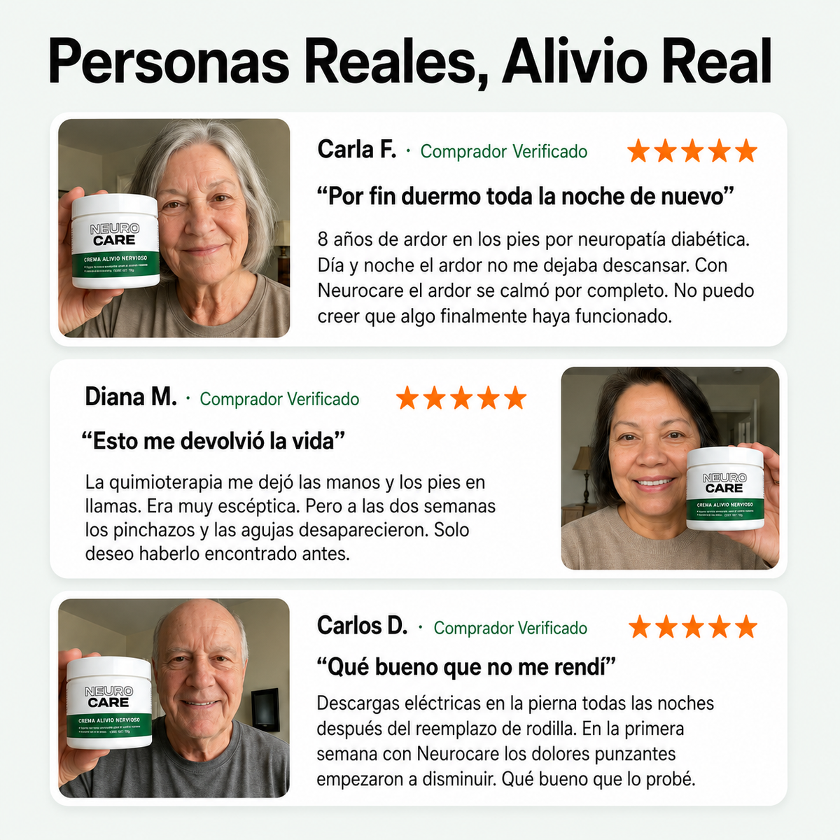 NeuroCare® | Alivio para dolor, hormigueo y entumecimiento
